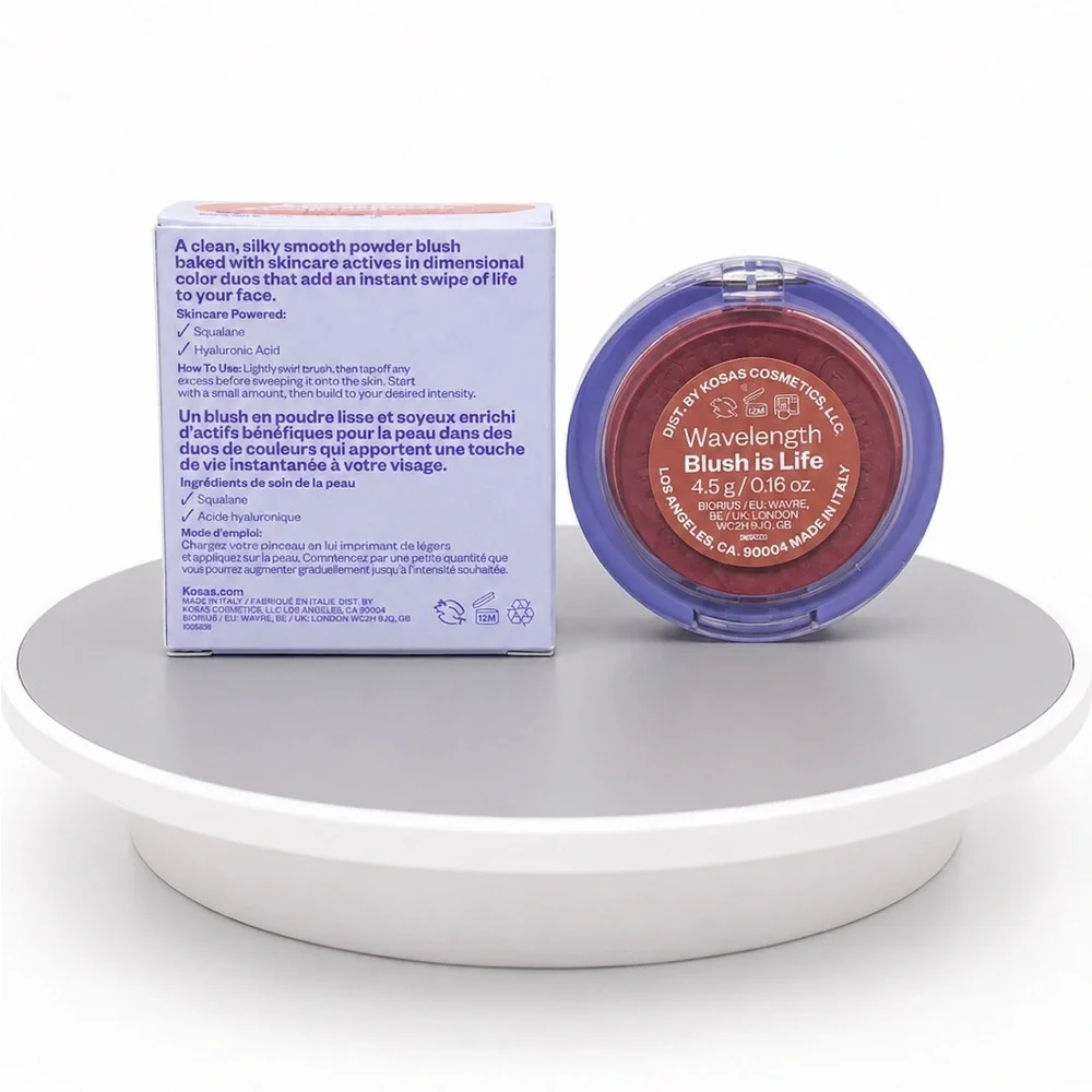 Kosas Blush Is Life Baked Blush — Wavelength Warm Peach Coral